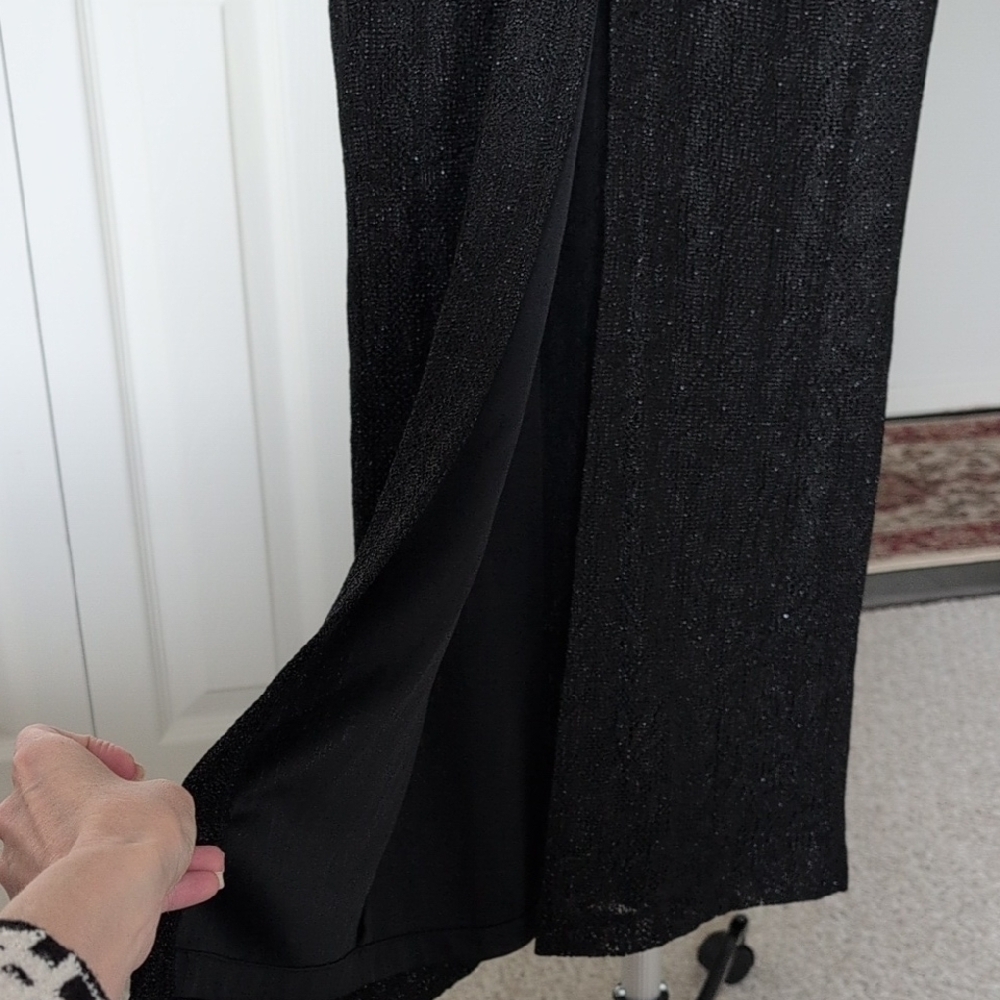 Night Way Collections Black Slip Maxi Dress - Picture 5 of 6